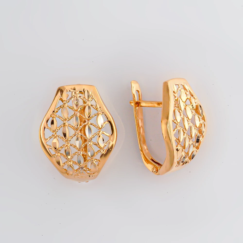 Серьги из красного золота 585 пробы