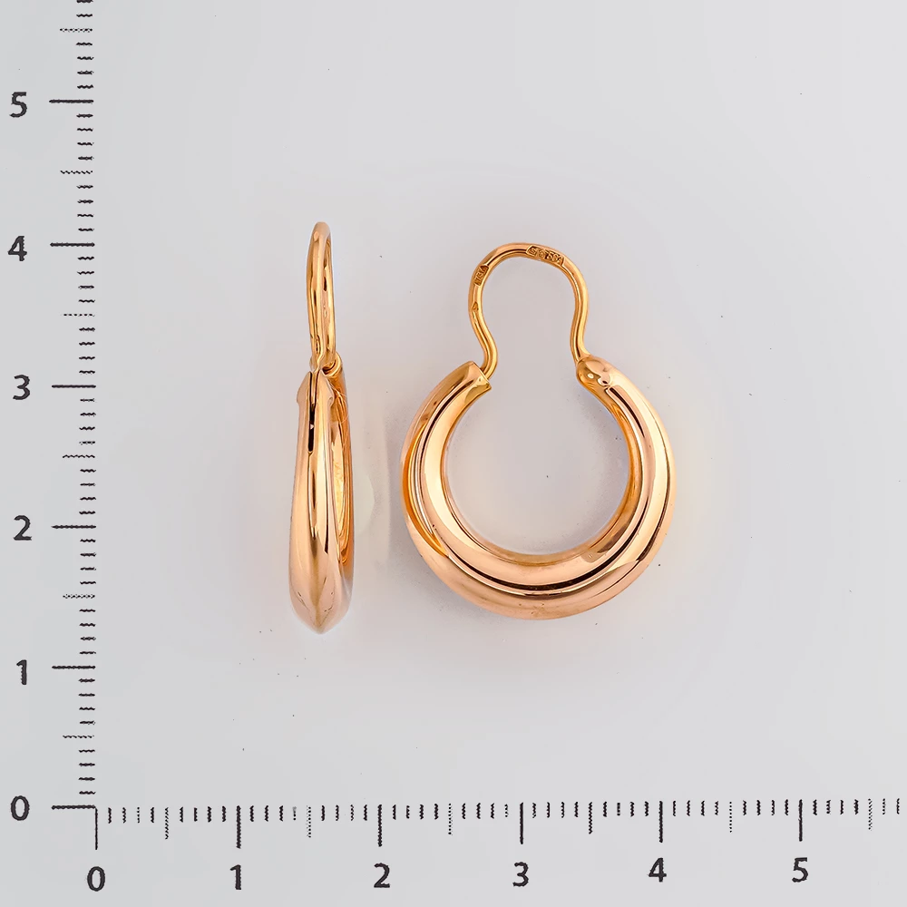 Серьги из красного золота 583 пробы