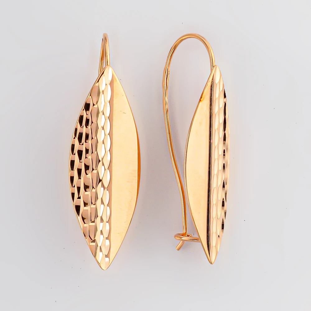 Серьги из красного золота 585 пробы