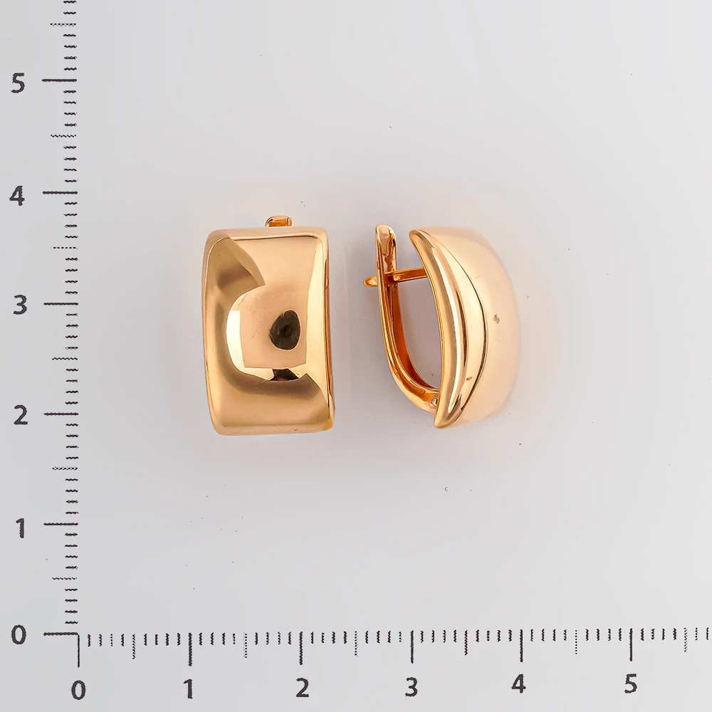 Серьги из красного золота 585 пробы