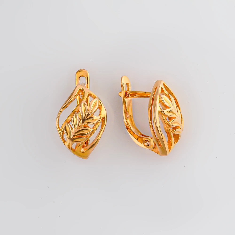 Серьги из красного золота 585 пробы