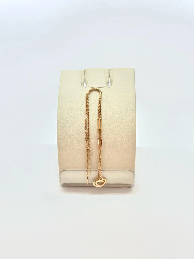 Серьги из красного золота 585 пробы