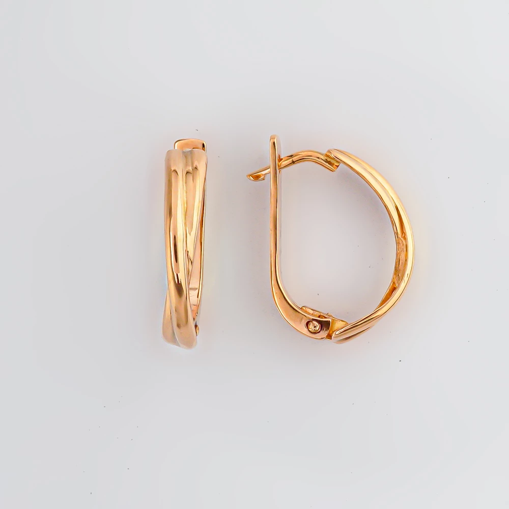 Серьги из красного золота 585 пробы