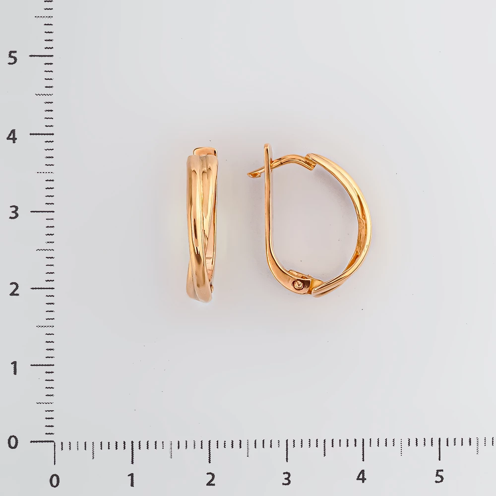 Серьги из красного золота 585 пробы