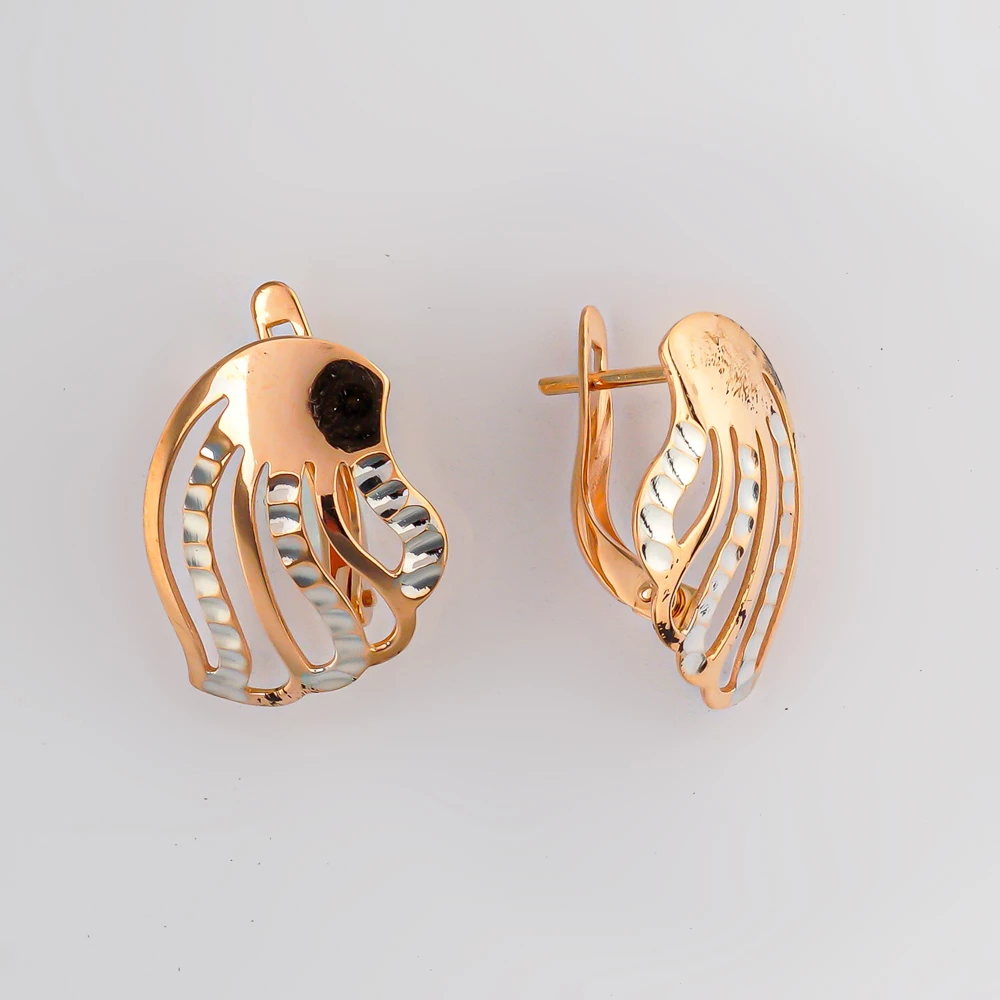 Серьги из красного золота 585 пробы