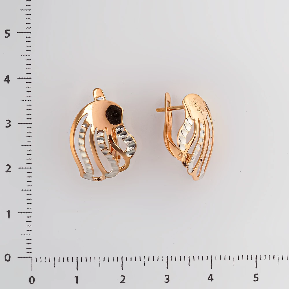 Серьги из красного золота 585 пробы