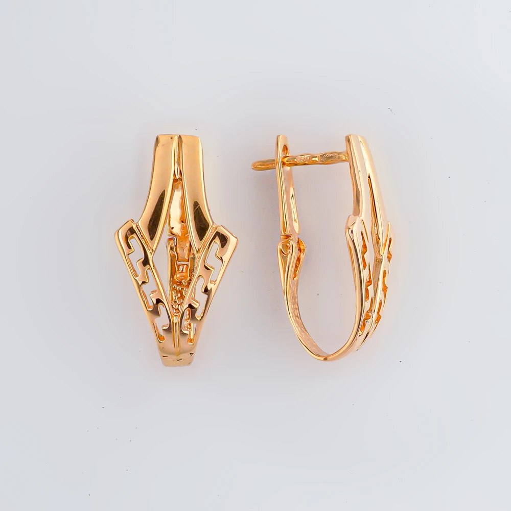 Серьги из красного золота 585 пробы