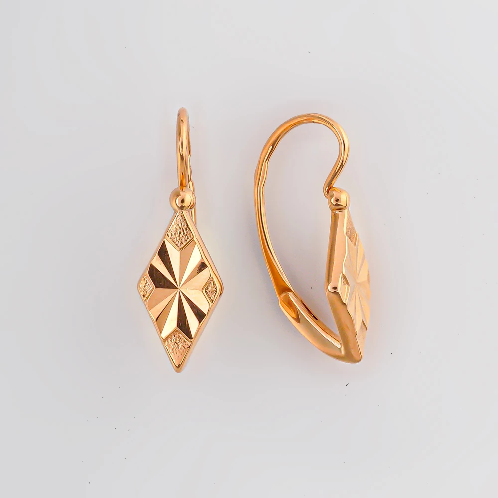 Серьги из красного золота 583 пробы