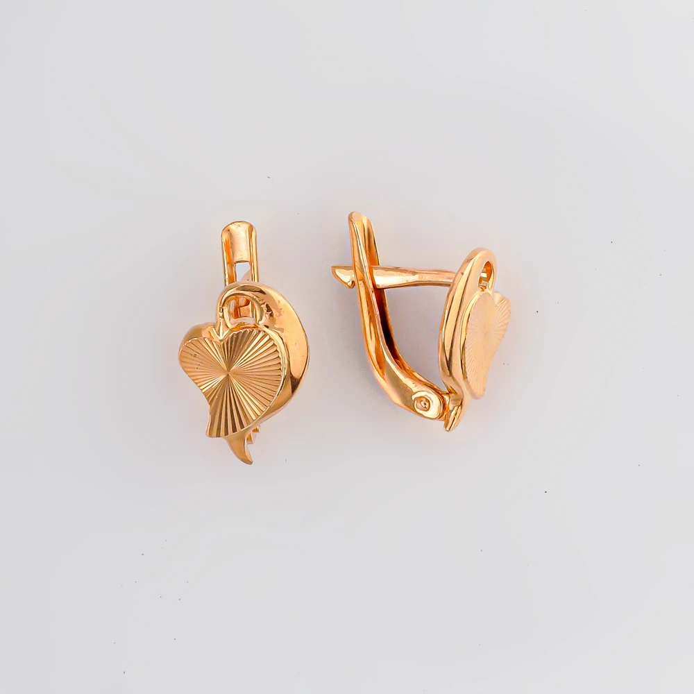 Серьги из красного золота 585 пробы