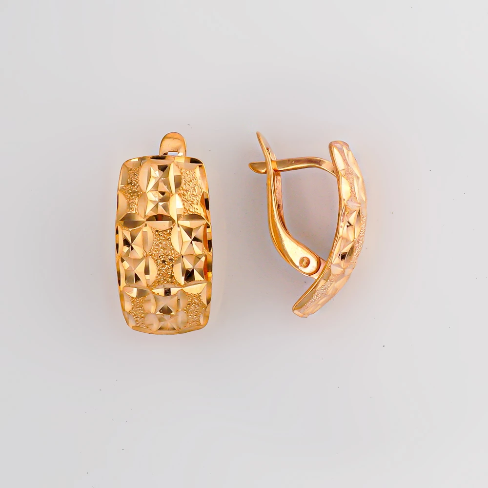 Серьги из красного золота 585 пробы