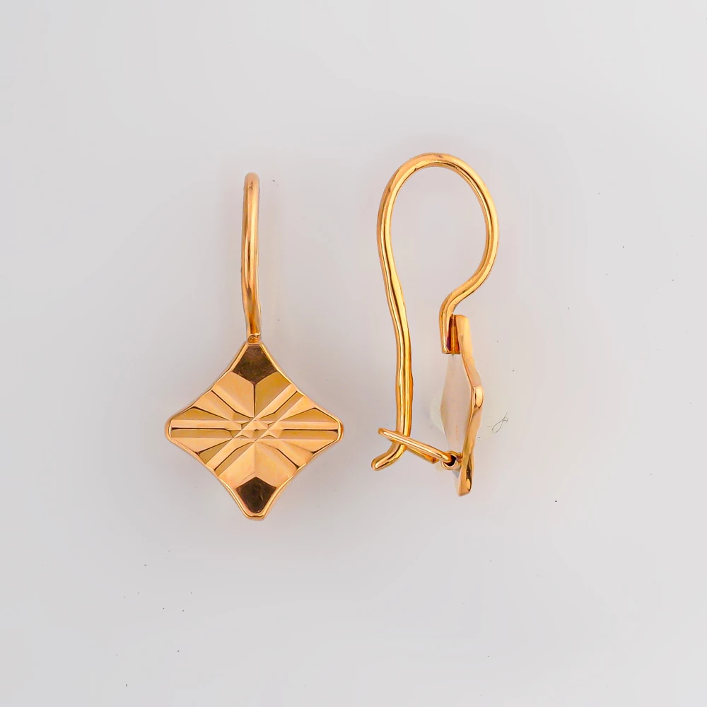 Серьги из красного золота 583 пробы