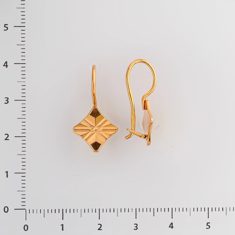 Серьги из красного золота 583 пробы