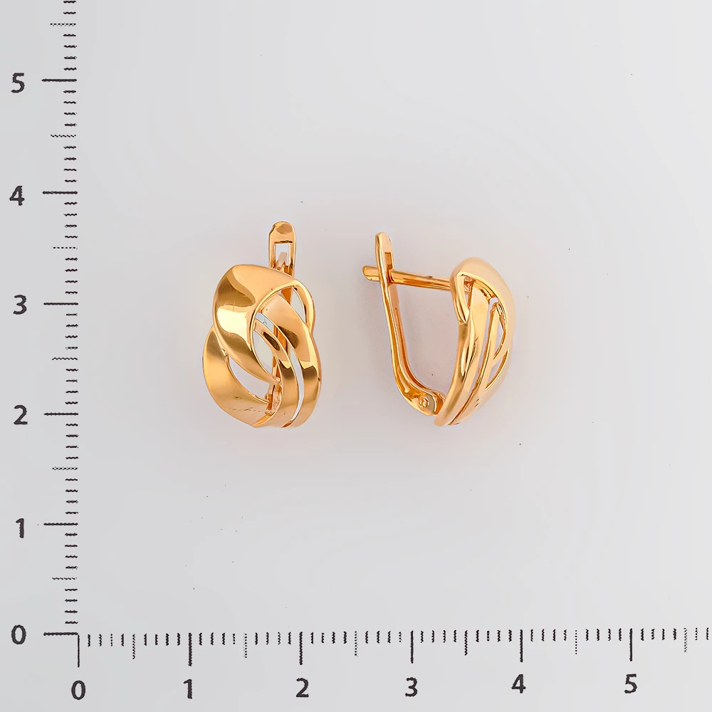 Серьги из красного золота 585 пробы