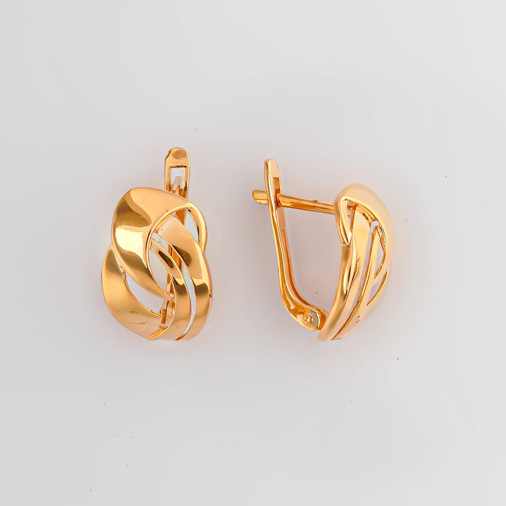 Серьги из красного золота 585 пробы
