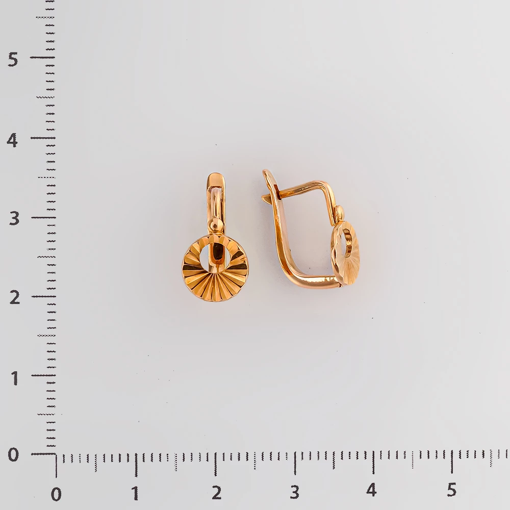 Серьги из красного золота 583 пробы