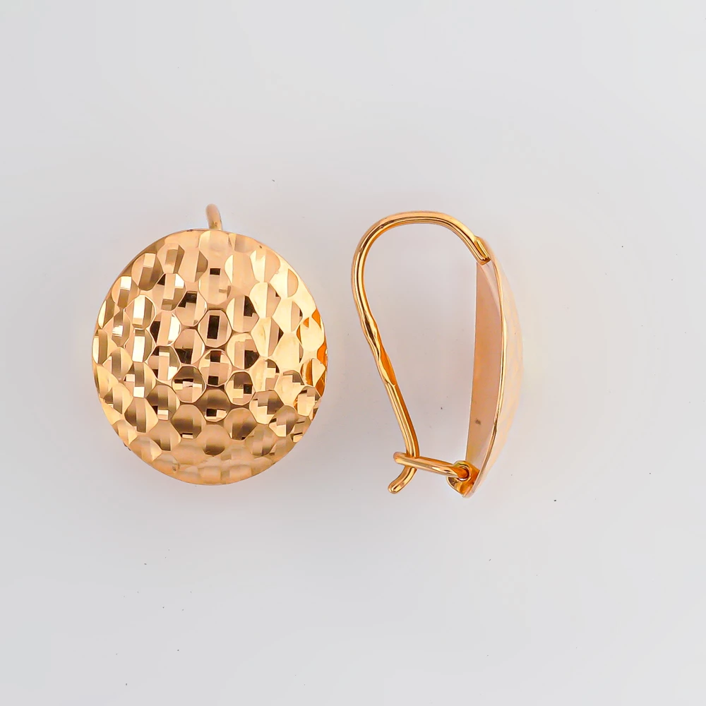 Серьги из красного золота 585 пробы