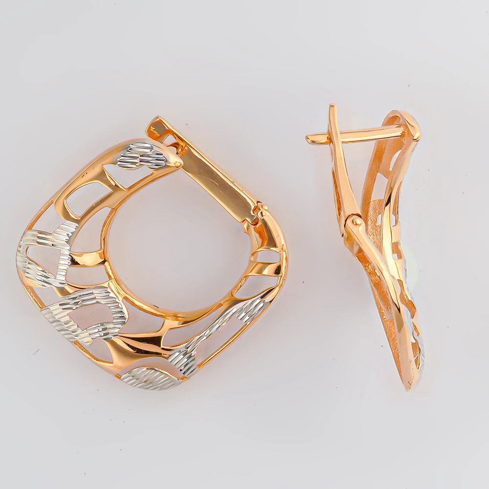 Серьги из красного золота 585 пробы