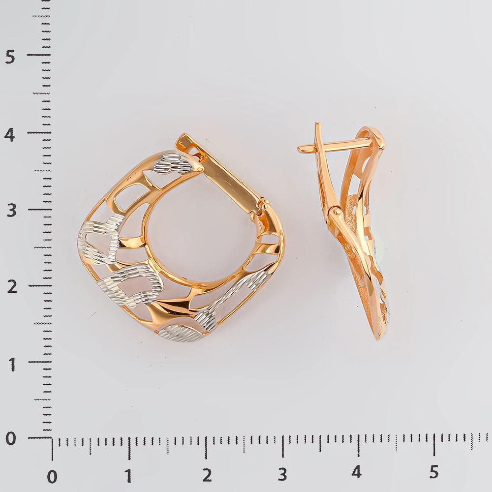Серьги из красного золота 585 пробы