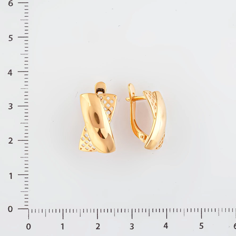 Серьги из красного золота 585 пробы