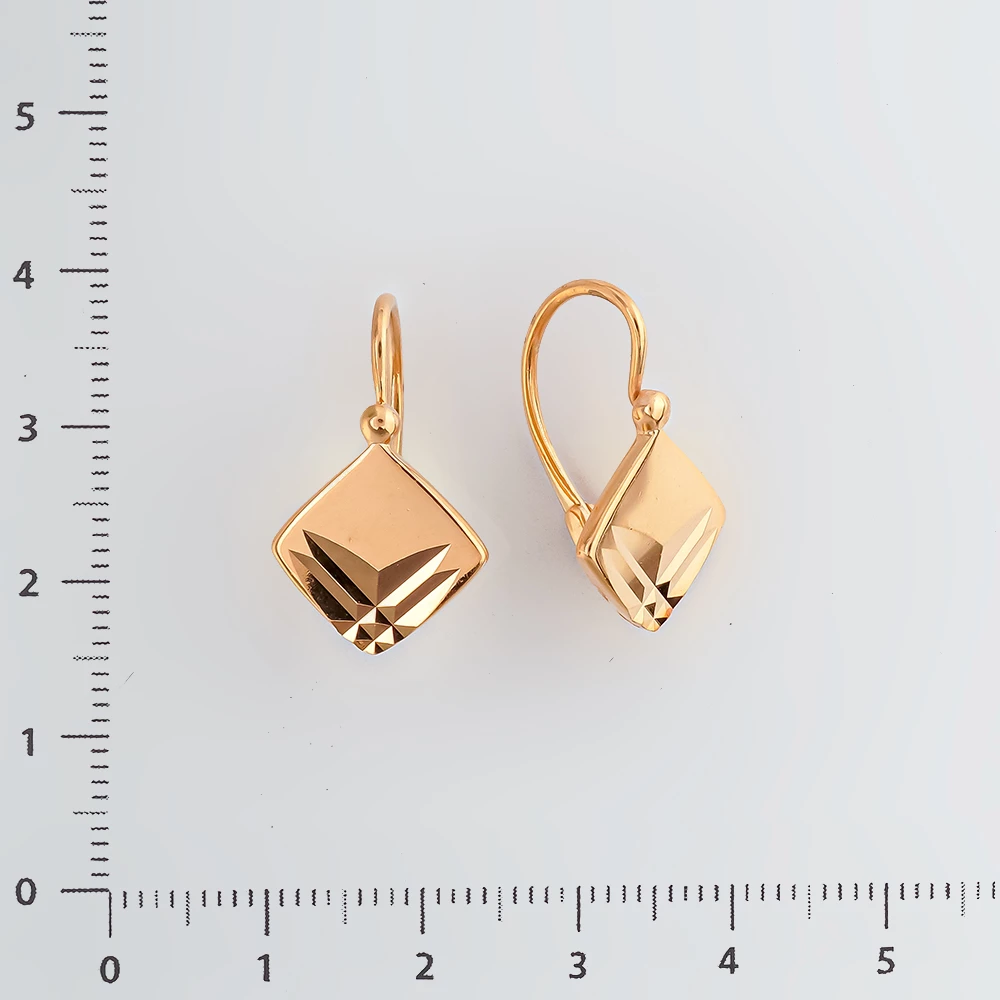 Серьги из красного золота 583 пробы