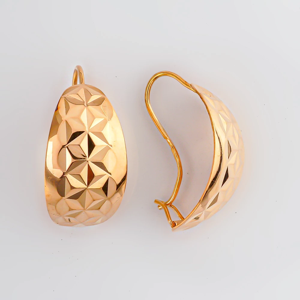 Серьги из красного золота 585 пробы