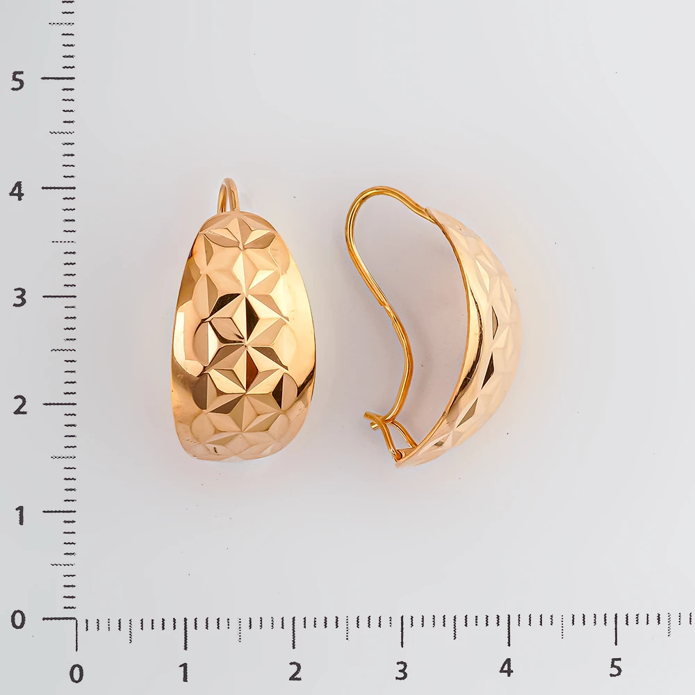 Серьги из красного золота 585 пробы