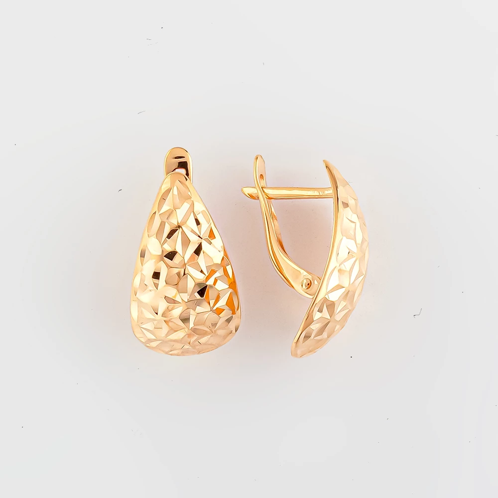 Серьги из красного золота 585 пробы