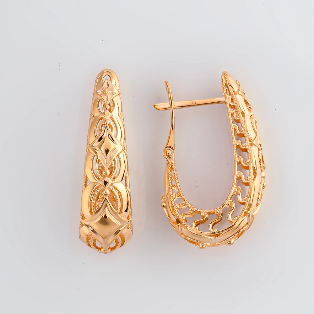 Серьги из красного золота 585 пробы