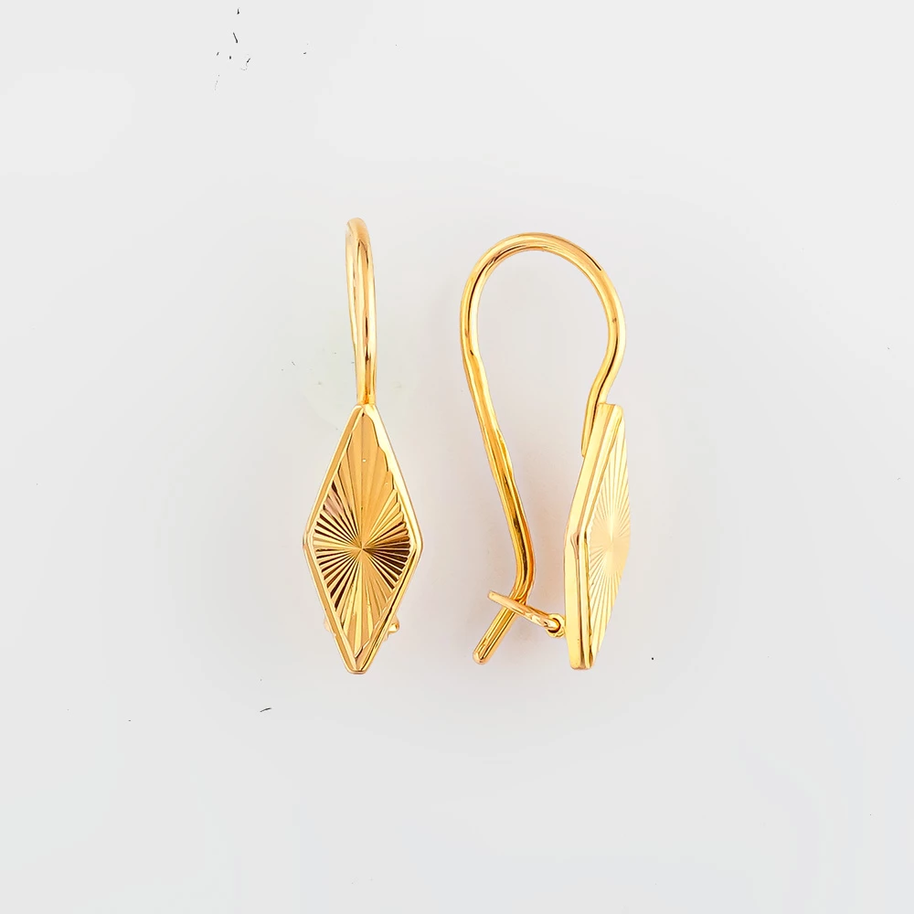 Серьги из красного золота 585 пробы