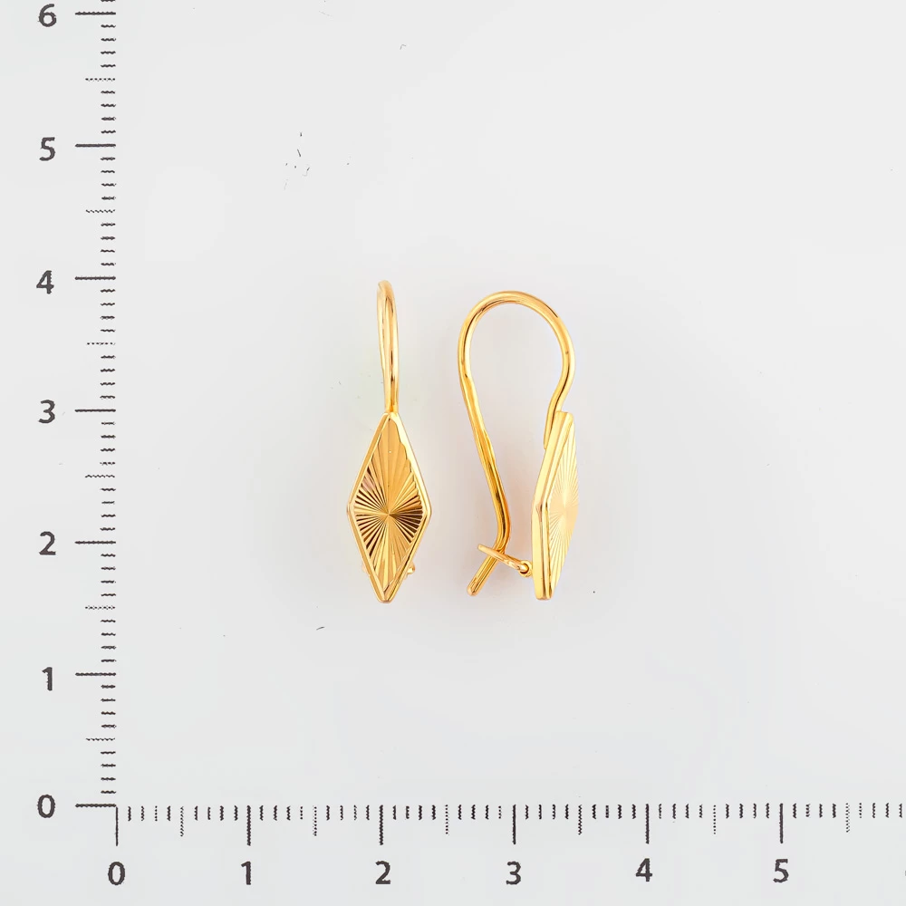 Серьги из красного золота 585 пробы