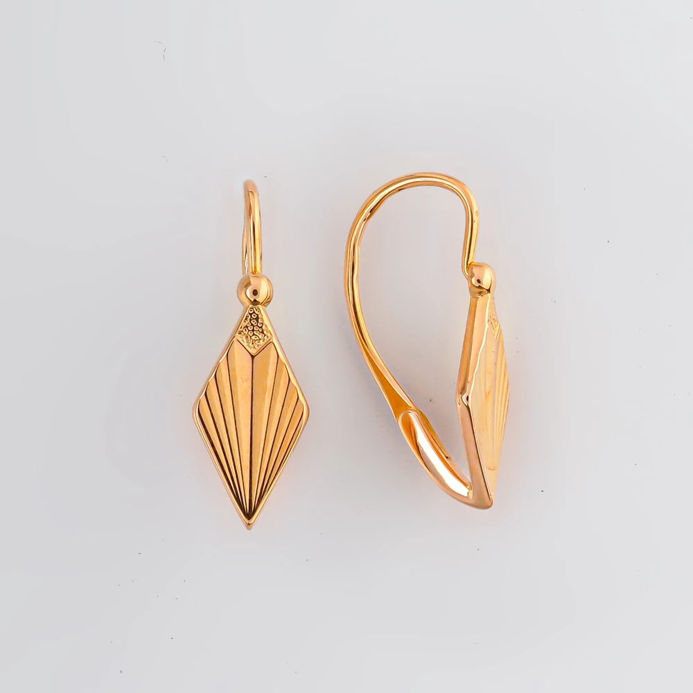 Серьги из красного золота 583 пробы