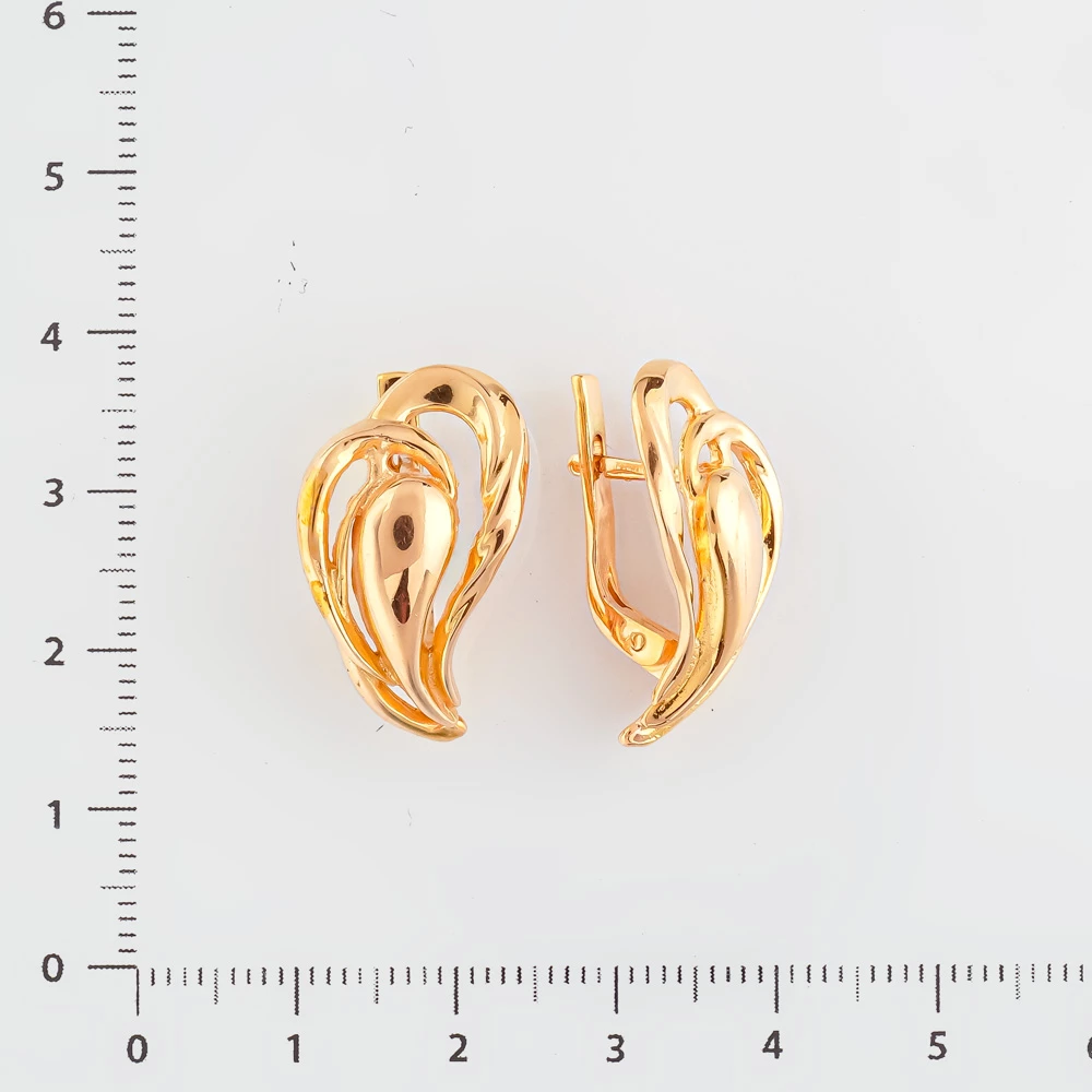Серьги из красного золота 585 пробы