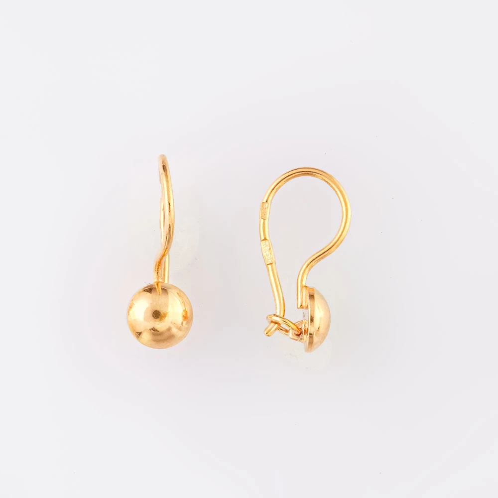 Серьги из красного золота 583 пробы