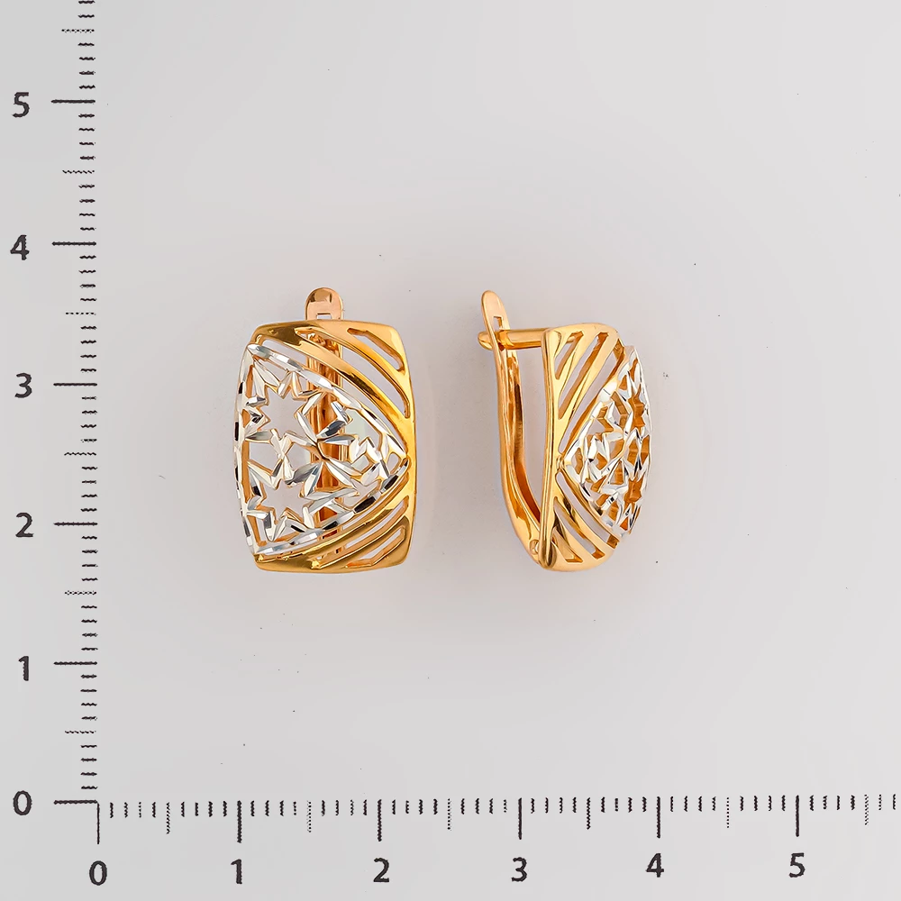 Серьги из красного золота 585 пробы