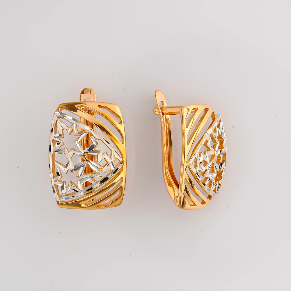 Серьги из красного золота 585 пробы
