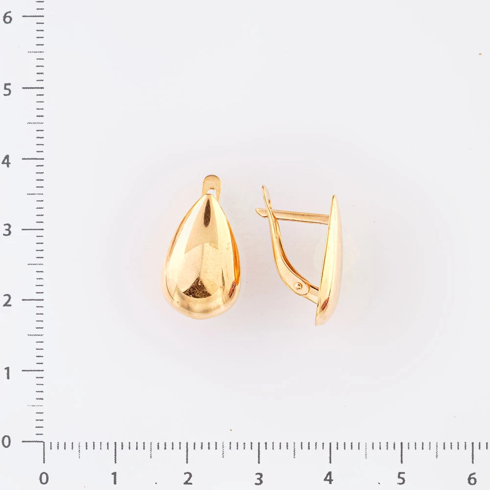 Серьги из красного золота 585 пробы