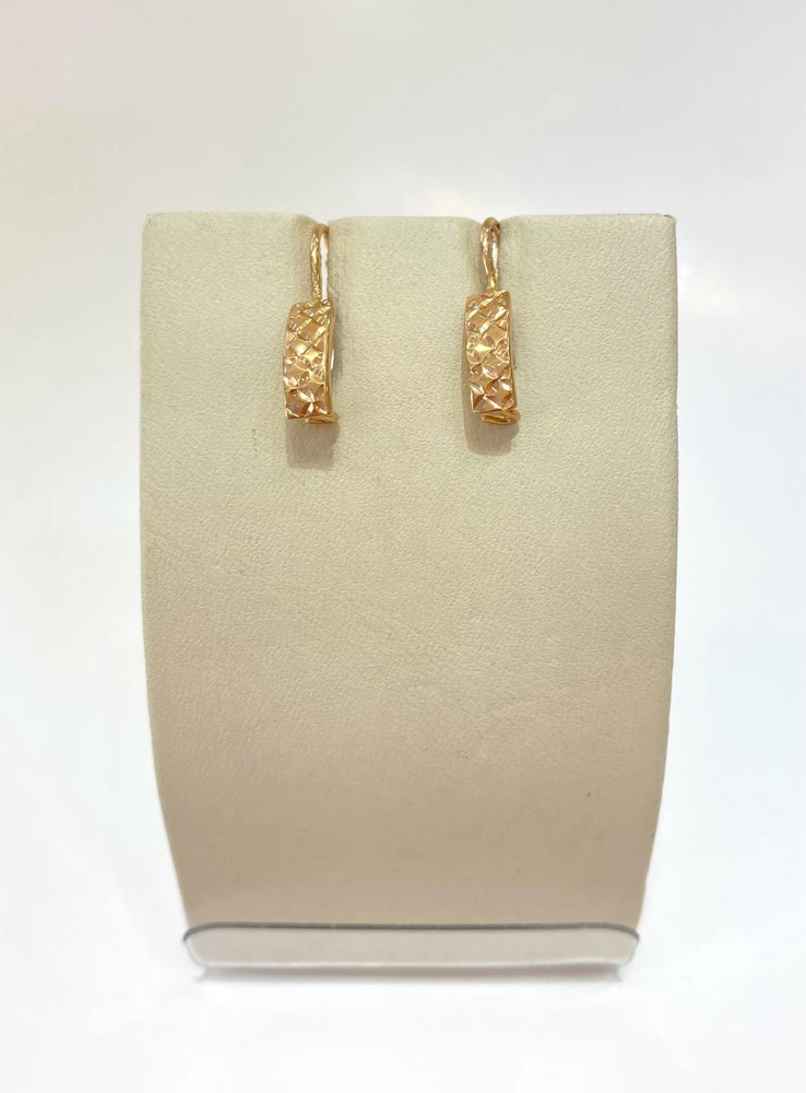 Серьги из красного золота 585 пробы