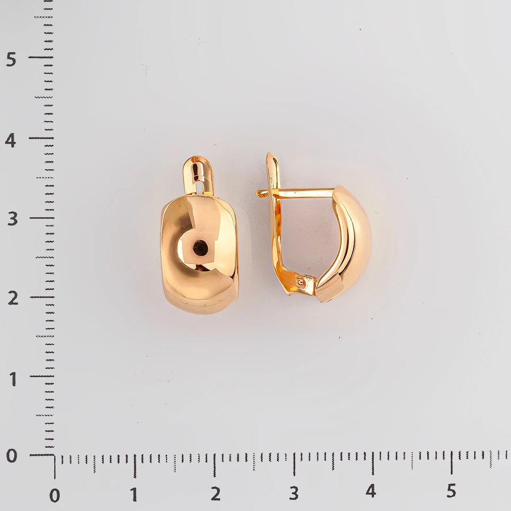 Серьги из красного золота 585 пробы