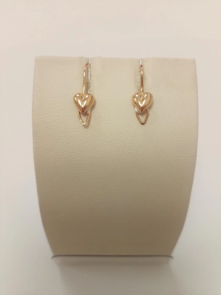 Серьги из красного золота 585 пробы