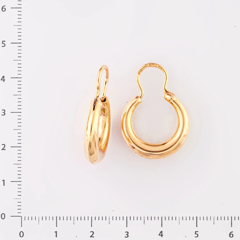 Серьги из красного золота 585 пробы
