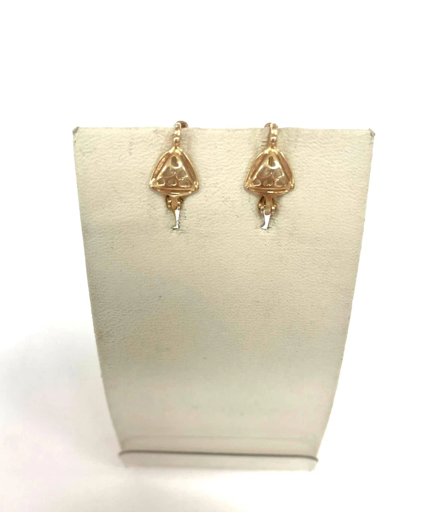 Серьги из красного золота 585 пробы