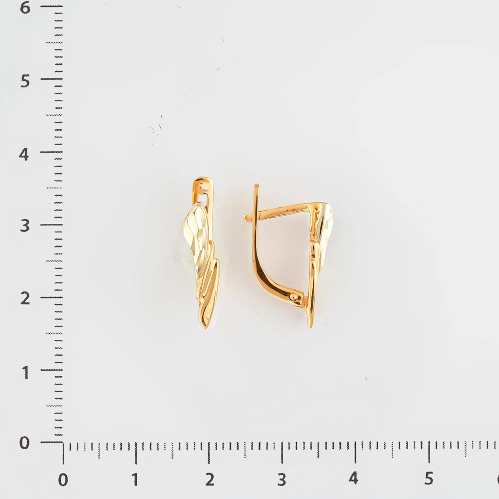 Серьги из красного золота 585 пробы