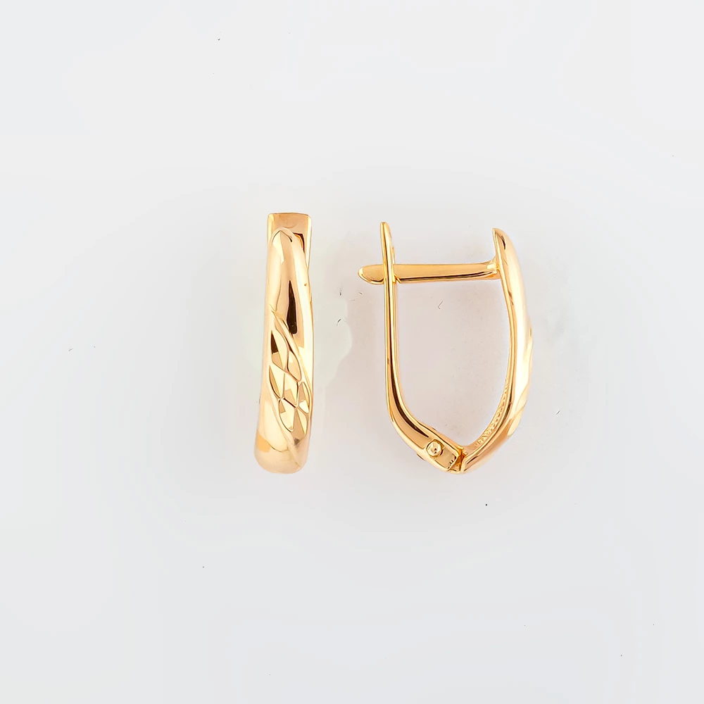 Серьги из красного золота 585 пробы