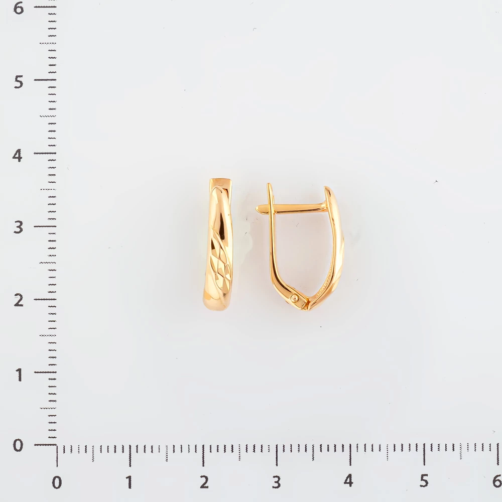 Серьги из красного золота 585 пробы
