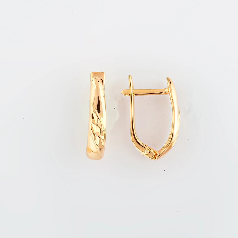 Серьги из красного золота 585 пробы