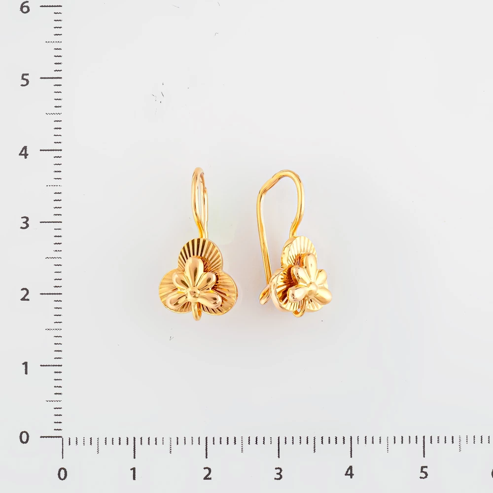 Серьги из красного золота 583 пробы