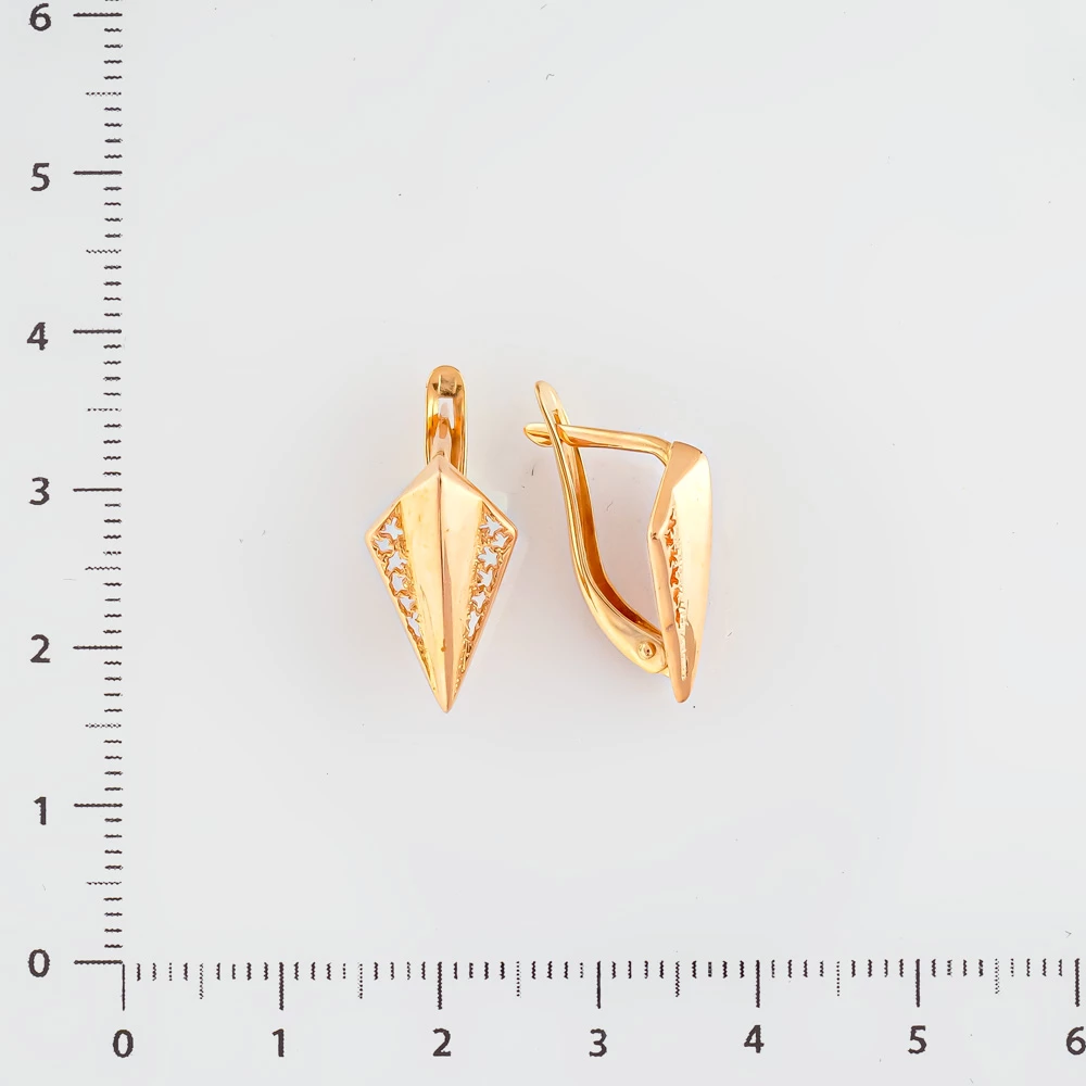 Серьги из красного золота 585 пробы