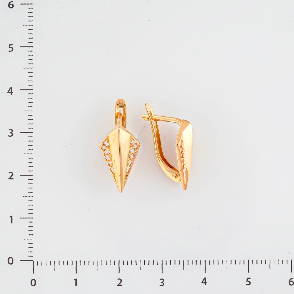 Серьги из красного золота 585 пробы