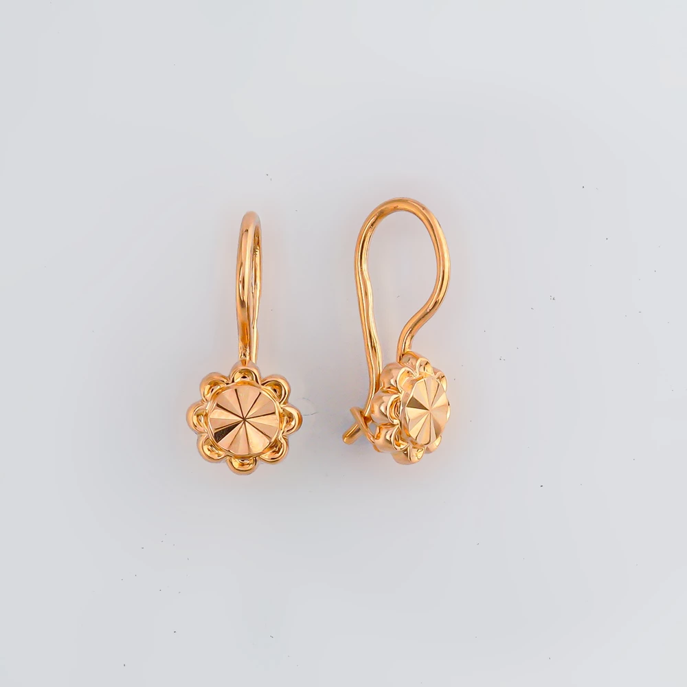 Серьги из красного золота 583 пробы