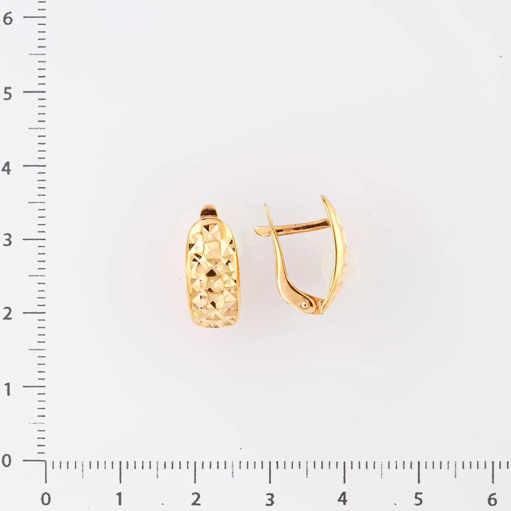 Серьги из красного золота 585 пробы